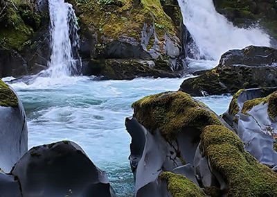 Amazing Rocks and Waterfall by Rebecca Wanagel Port Angeles Math Tutor