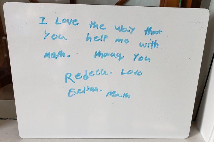 Testimonial for Rebecca's Path to Learning Math
